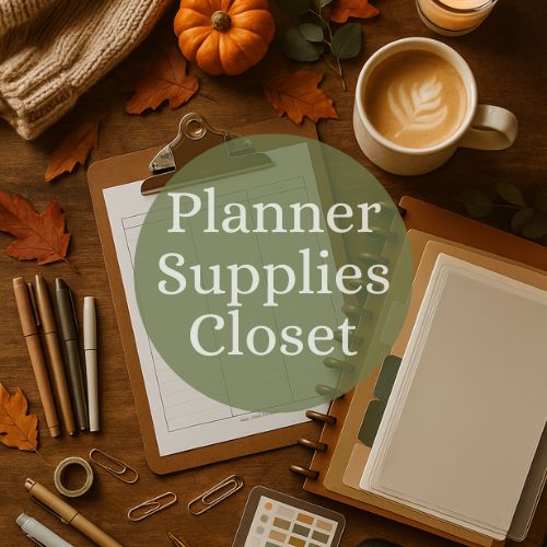 Planner Supplies Closet