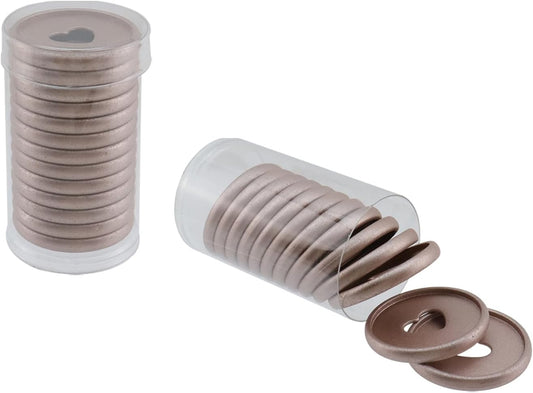 26PCS 1.38" Planner Discs Sanded Notebook Refill with Heart-Shaped Ring Binder Discbound Notebook Accessories, Rose Gold