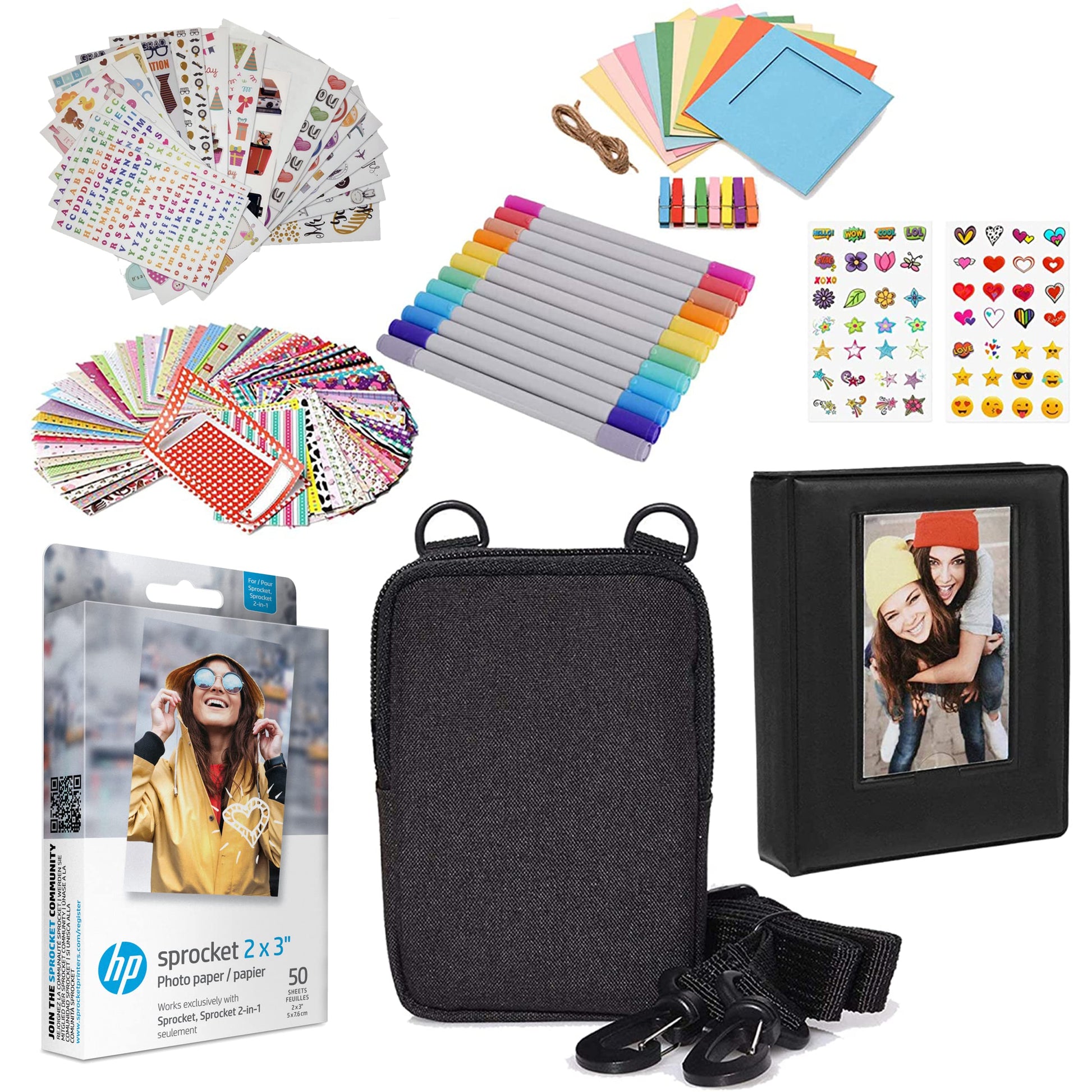 HP Sprocket 2x3" Premium Zink Sticky Back Photo Paper (100 Sheets) Compatible with HP Sprocket Photo Printers, Original Version.
