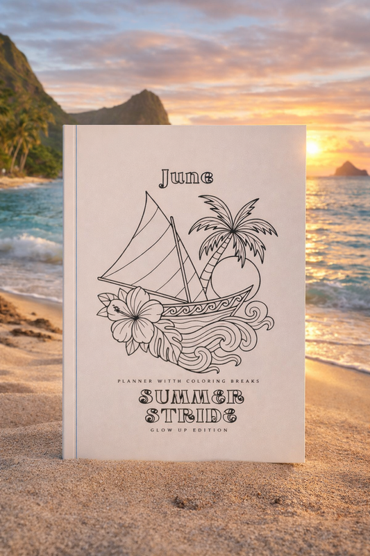 June Planner - Summer Stride - Storybook Journeys - Paperback