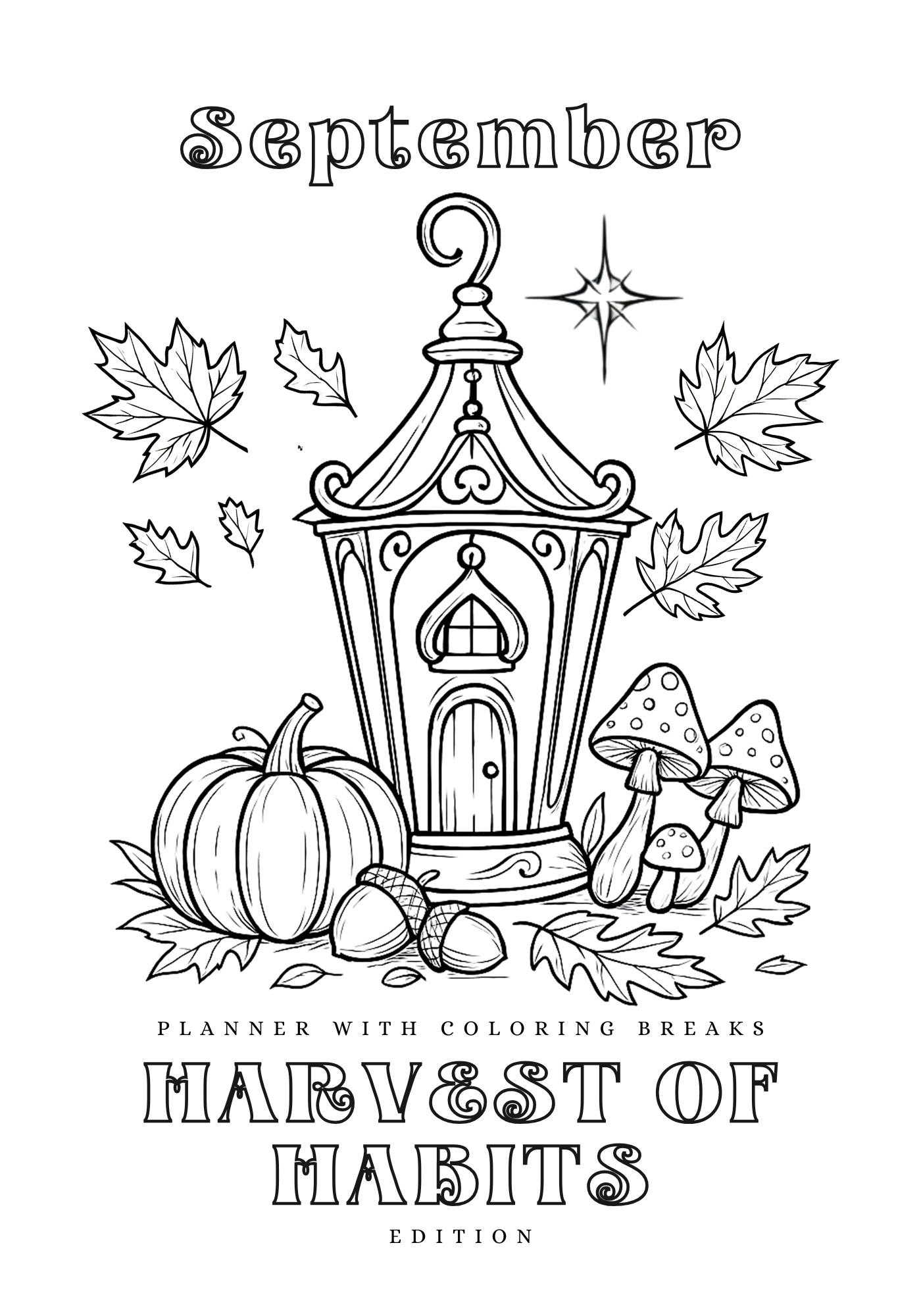 September Planner - Harvest of habits - Storybook Journeys Editions